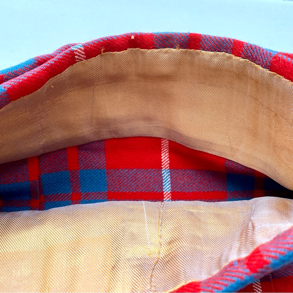 Vintage Childs Custom Wool Kilt - Red & Blue Tartan - Picture 4 of 7